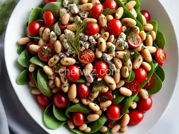 Greek Butter Bean Salad With Tomatoes, Dill, and Oregano Recipe