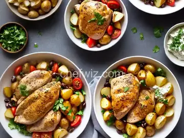 Greek Chicken and Potato Bowl