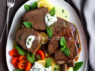 Greek Lamb with Yogurt Mint Sauce