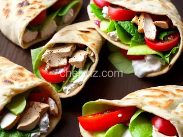 Greek Salad Pita Pockets with Grilled Chicken