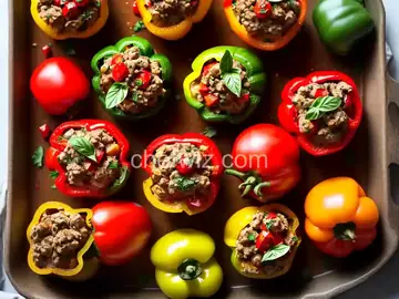 Greek Stuffed Tomatoes and Peppers (Yemista)