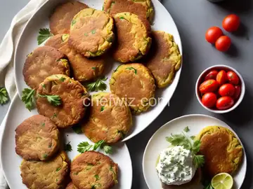 Greek Tomato Feta Fritters (Domatokeftethes)