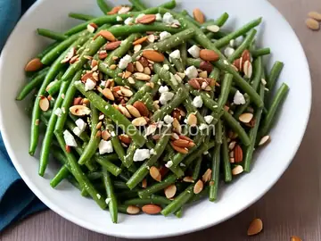 Green Bean Salad with Toasted Almonds & Feta