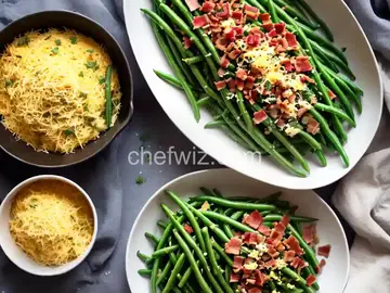 Green Beans with Cheese and Bacon