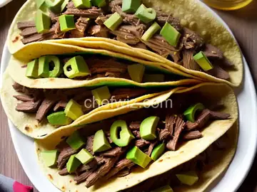 Green Chile Beef Tacos
