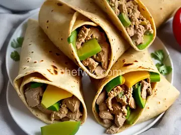 Green Chile Pork Burritos with Green, Green, Green...