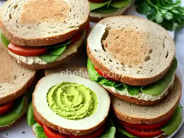 Green Goddess Hummus Sandwich