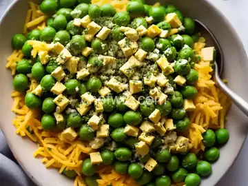 Green Peas with Cheese and Herbs