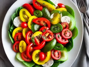 Green Pepper and Tomato Salad