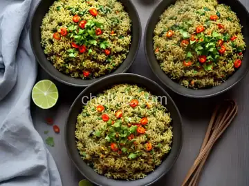 Green Rice with Poblano Chiles