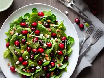 Green Salad with Cranberry Vinaigrette