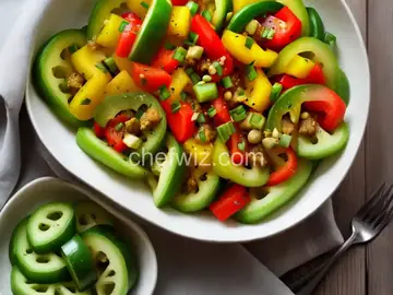 Green Tomato and Bell Pepper Delight
