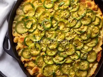 Green Tomato and Vidalia Onion Gratin