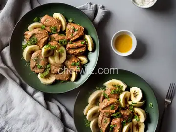 Green bananas and chicken gizzards
