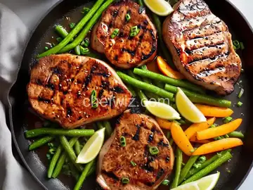Grilled Asian Ginger Pork Chops