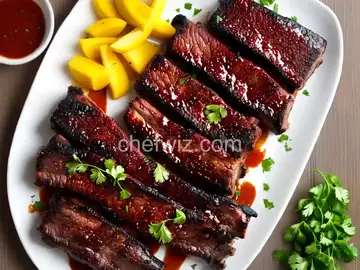 Grilled BBQ Short Ribs with Dry Rub