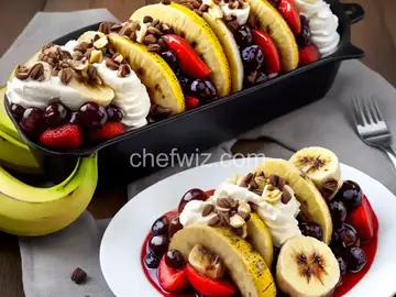 Grilled Banana Splits