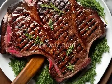 Grilled Bone-In Ribeye with Homemade Herb Brush