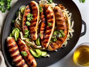 Grilled Bratwurst With Beer, Mustard, and Sauerkraut Recipe