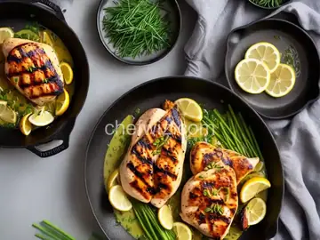 Grilled Butterflied Chicken With Lemongrass Sauce
