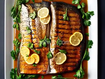 Grilled Butterflied Trout with Lemon-Parsley Butter