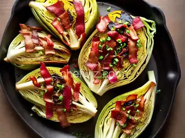 Grilled Cabbage with Bacon