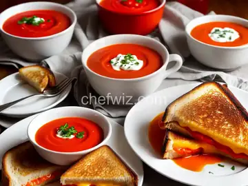 Grilled Cheese and Broiled Tomato Soup