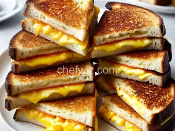 Grilled Cheese and Scrambled Egg Sandwich