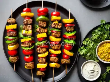 Grilled Cheeseburger Kebabs