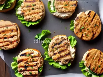 Grilled Chicken Burgers