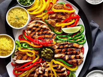 Grilled Chicken Fajitas Platter