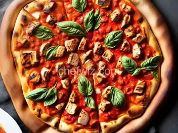 Grilled Chicken Pizza With Vodka Sauce