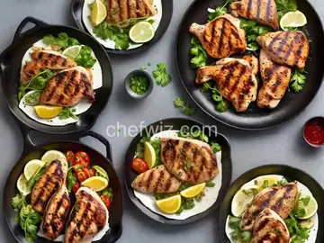 Grilled Chicken Quarters