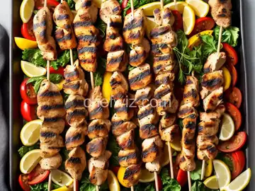 Grilled Chicken Spiedies