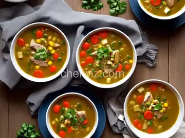 Grilled Chicken Vegetable Soup