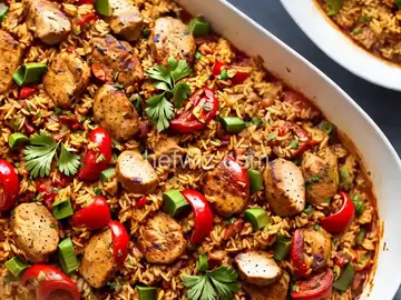 Grilled Chicken and Sausage Jambalaya Recipe
