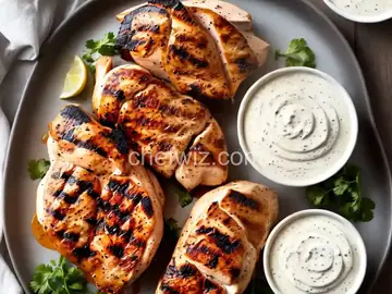 Grilled Chicken with Alabama White BBQ Sauce