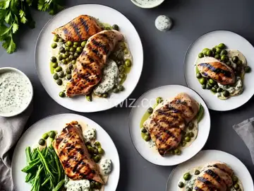 Grilled Chicken with Creamy Caper Sauce