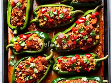 Grilled Chorizo-Stuffed Poblano Peppers Recipe