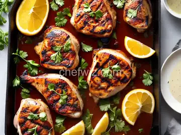 Grilled Citrus Marinated Chicken Thighs