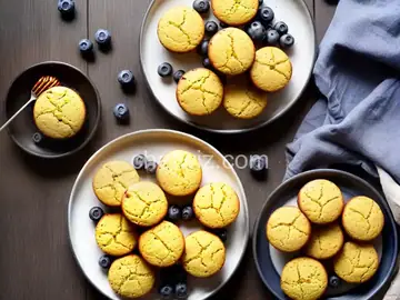 Grilled Corn Muffins with Blueberry-Honey Butter