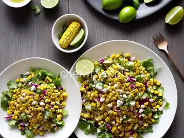 Grilled Corn Salad With Hot Honey–Lime Dressing