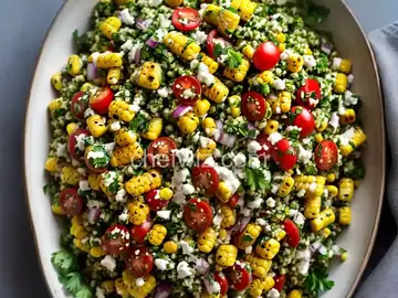Grilled Corn Tabbouleh