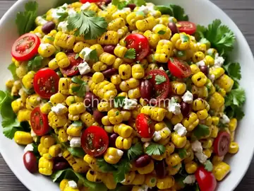 Grilled Corn and Bean Salad