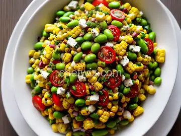 Grilled Corn and Edamame Succotash Salad