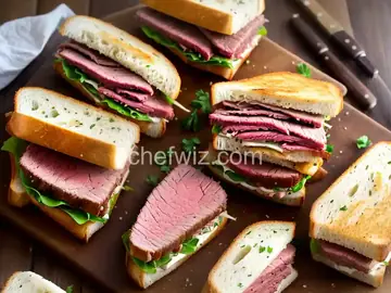 Grilled Corned Beef and Fontina Sandwiches