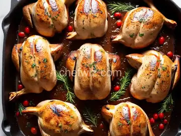 Grilled Cornish Game Hens