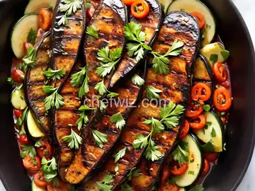Grilled Eggplant and Zucchini