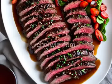 Grilled Flank Steak with Bacon Balsamic Glaze