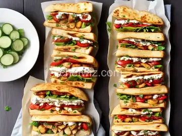 Grilled Halloumi Pita Sandwiches Recipe